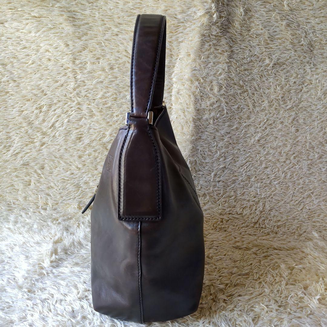 【限定セール！】 美品✨ヒロフ HIROFU ハンドバック シルバー金具 本革 レザー Hロゴ バッグ