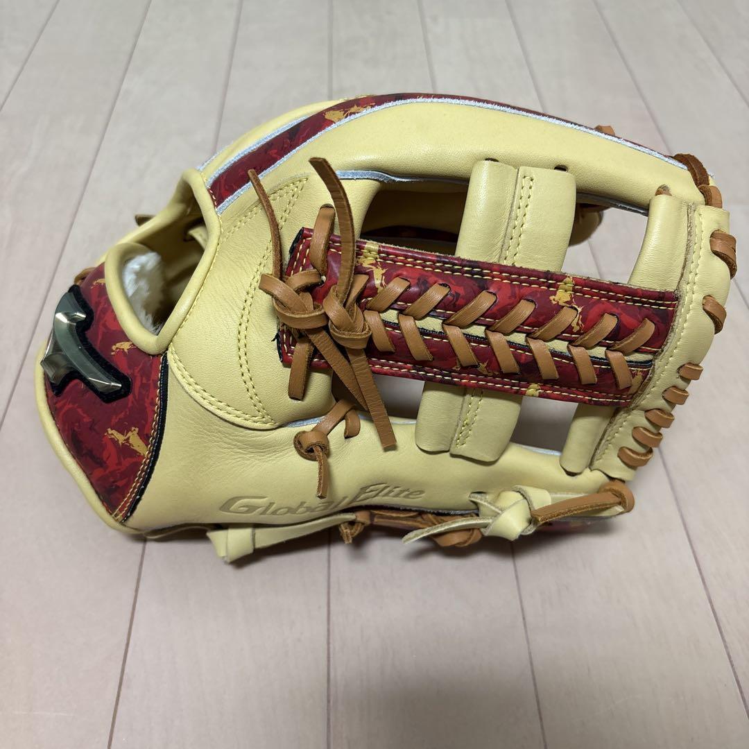 Mizuno Glove Elite イエロー/レッド