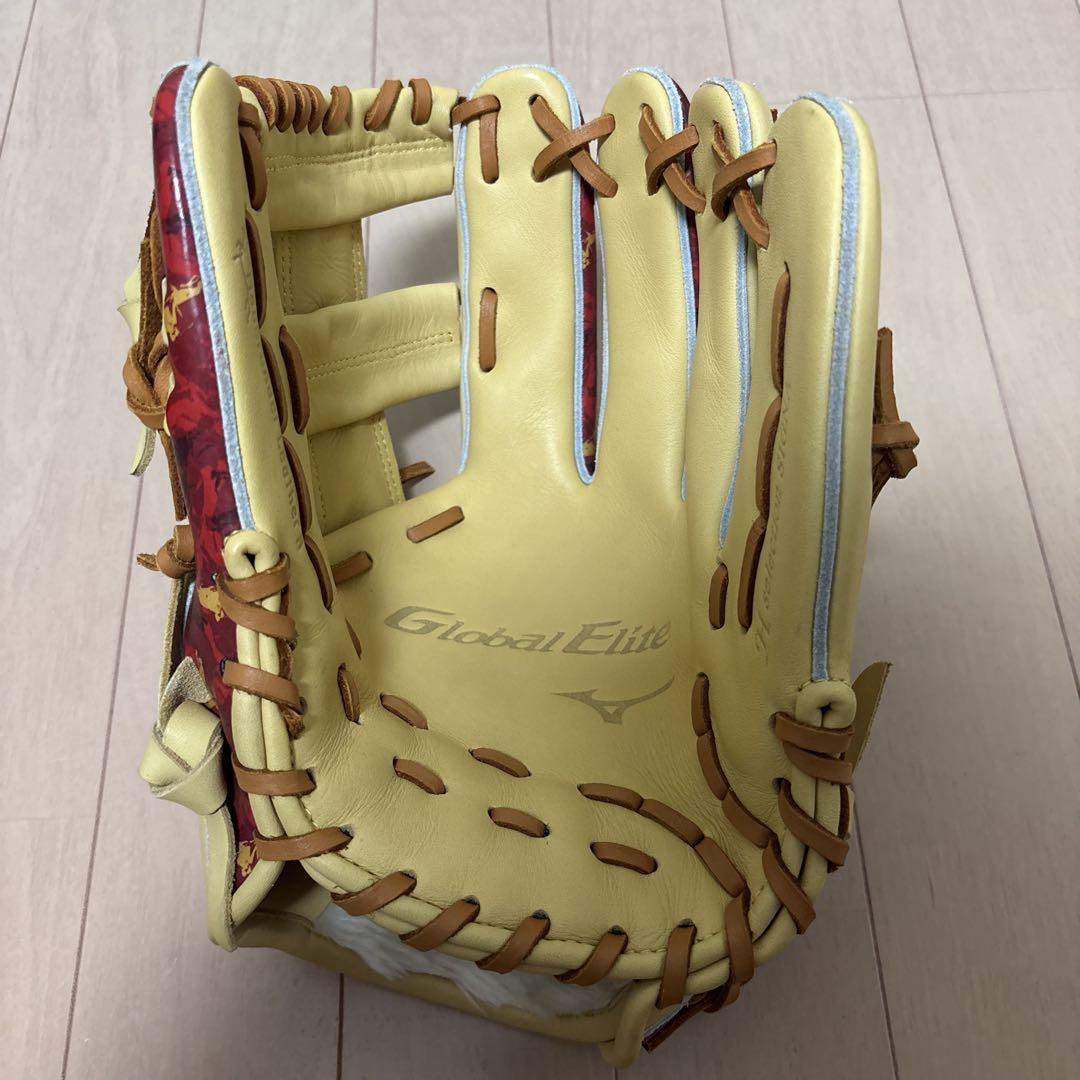 Mizuno Glove Elite イエロー/レッド
