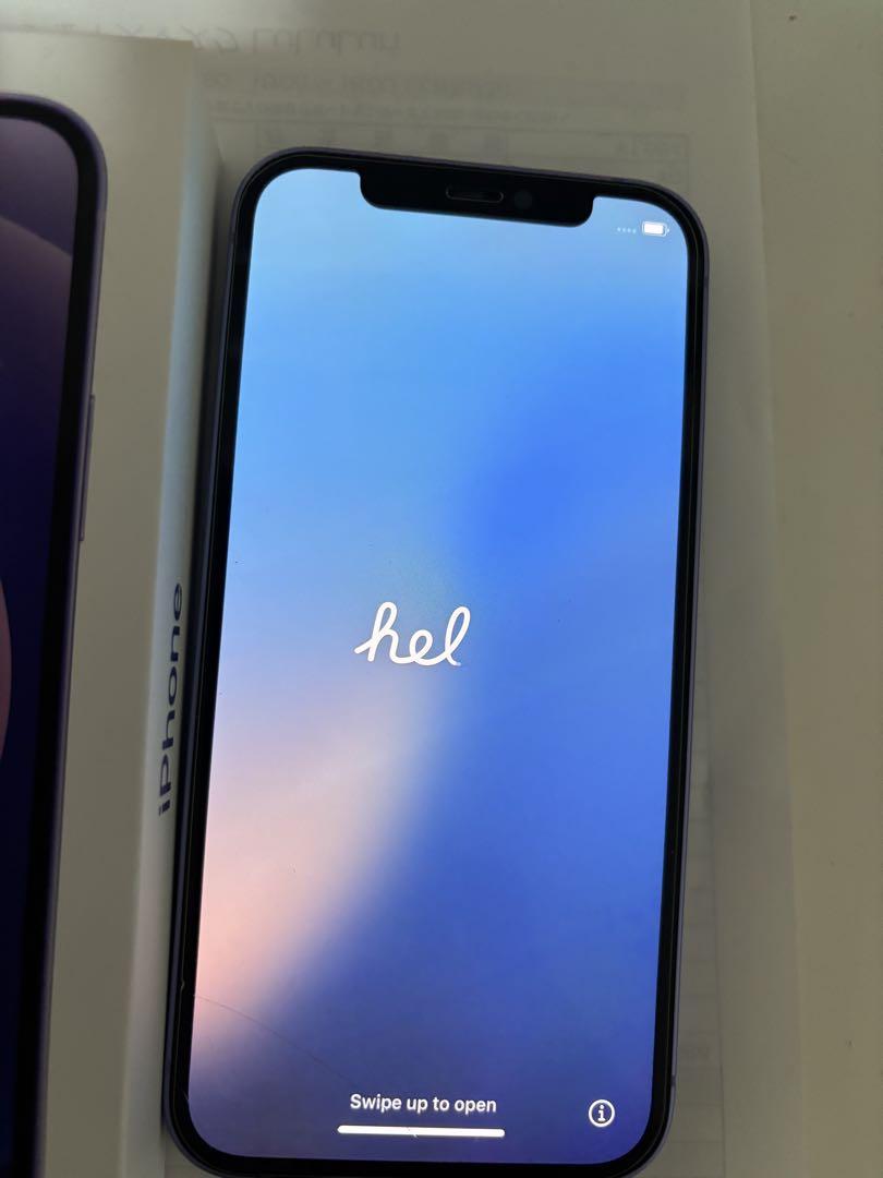 iPhone12 本体 紫 初期化済み