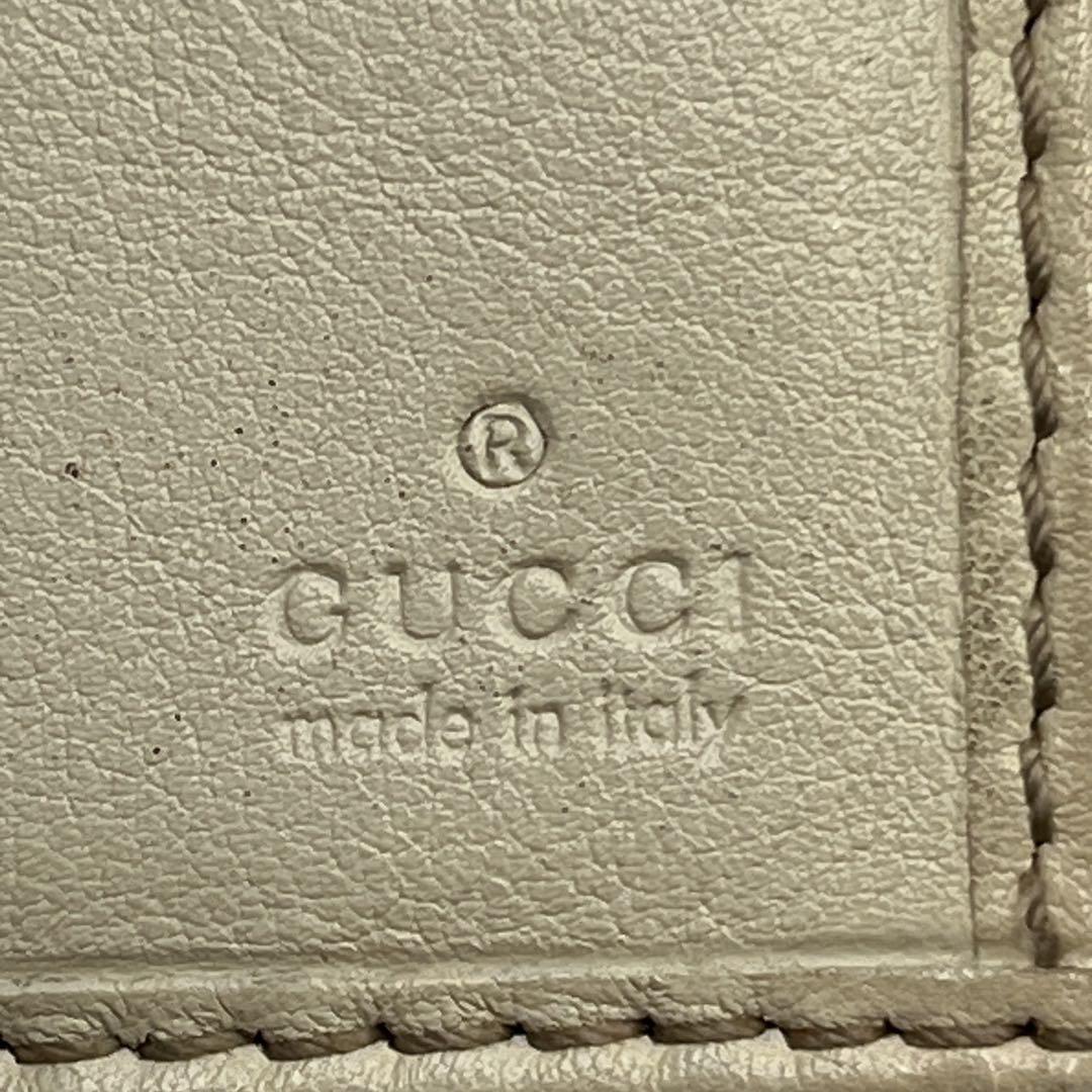 GUCCI インターロッキングGG柄 GGキャンバス×レザー 長財布ブラウン系