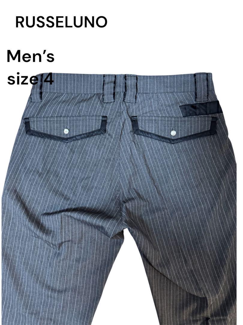 ⭐️新品未使用タグ付き⭐️RUSSELUNO メンズパンツ サイズ4 ストライプ