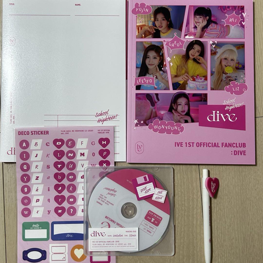 IVE DIVE 1st term Welcome Membership kit Fanclub Fan club FC
