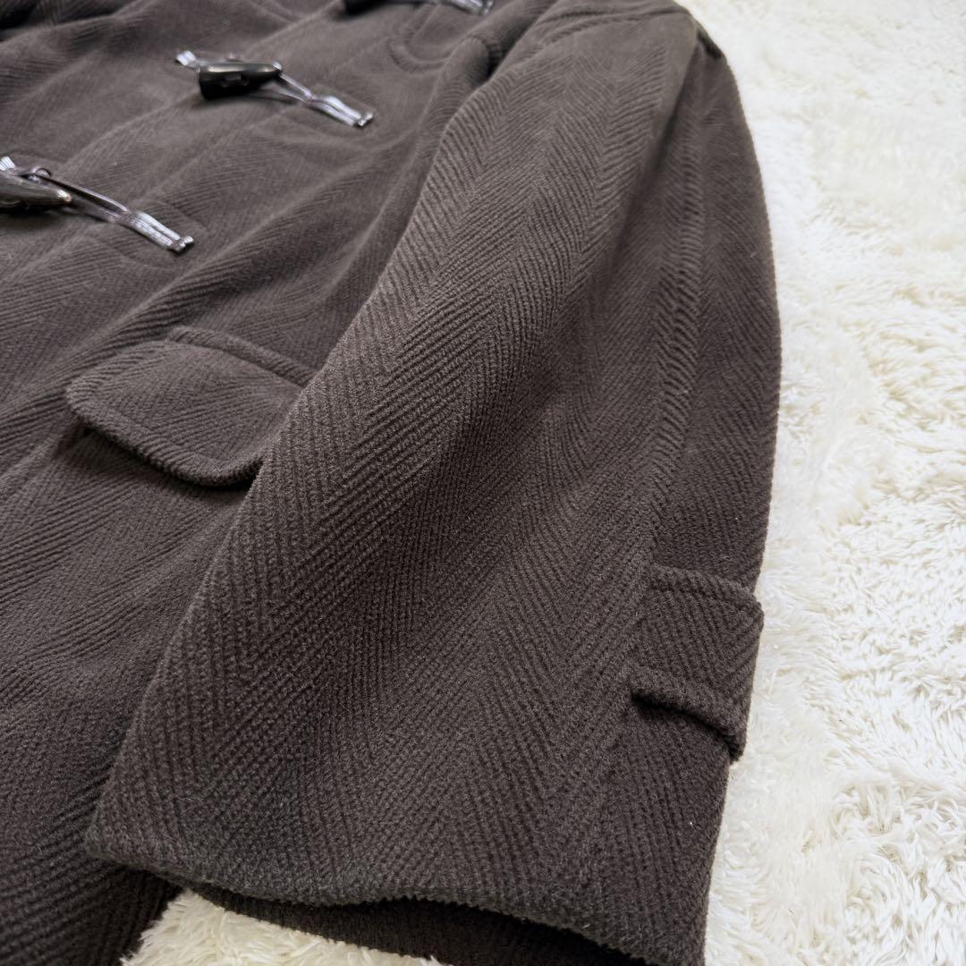 NEW YORKER ダッフルコート　ヘリンボーン　カーキ　L