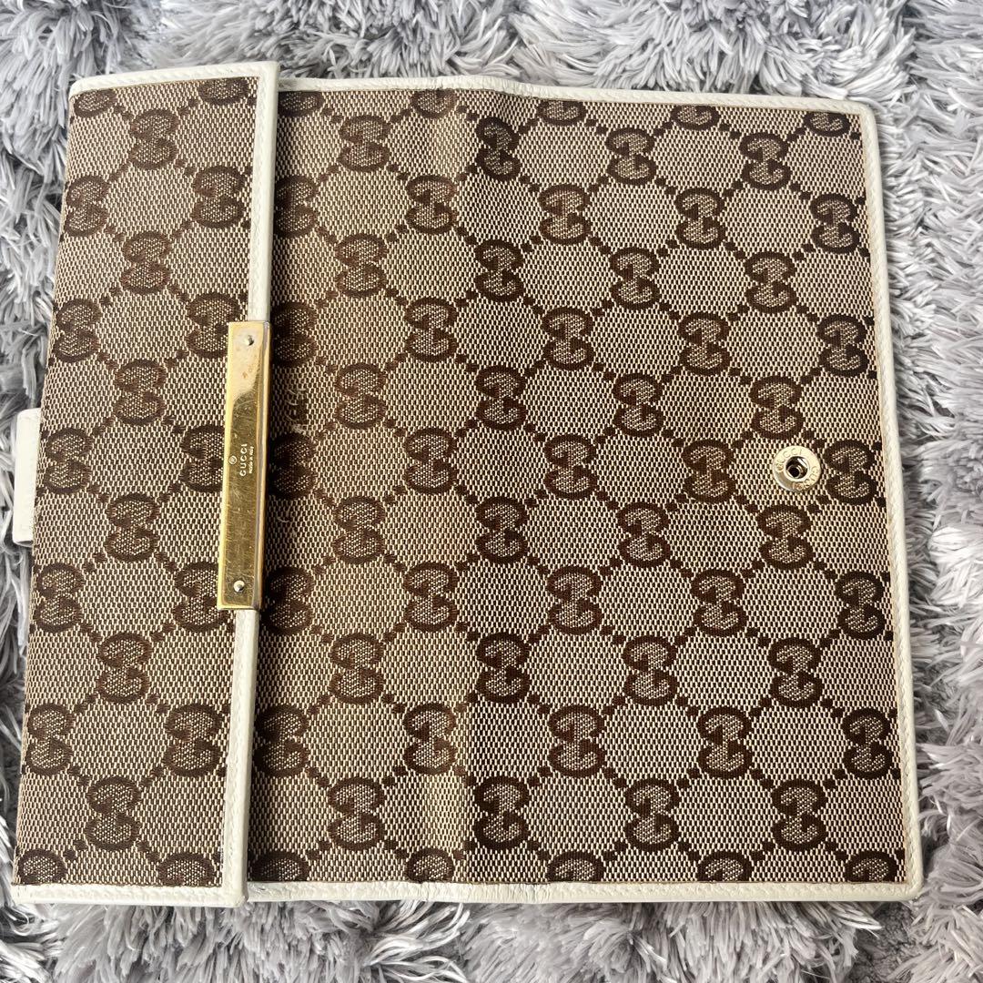 大人気！まとめ一覧 良品✨GUCCI 長財布 アイボリー ロゴプレート GGキャンバス 小物