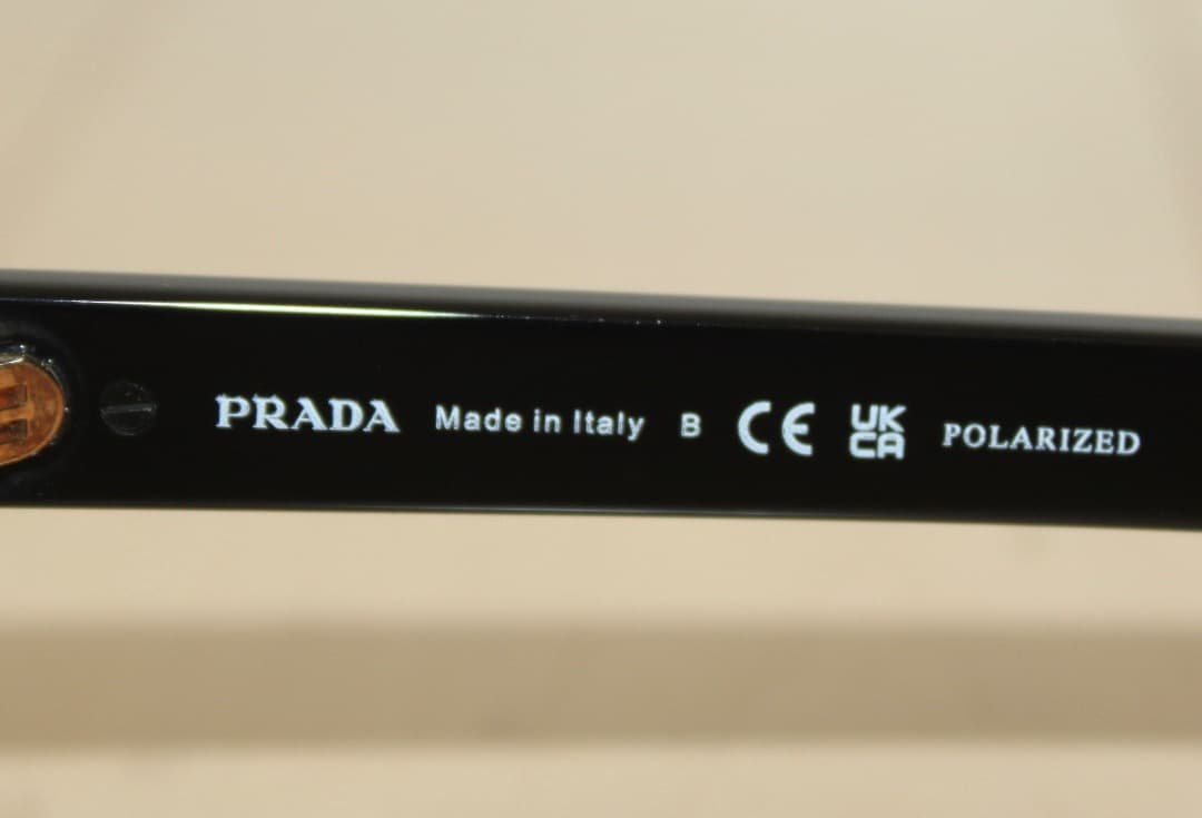 PRADA 2025最新 ブラック ゴールド サングラス 53-21 メンズ