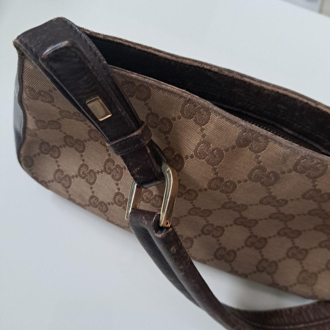 GUCCI GGパターン ハンドバッグ ブラウン バッグ