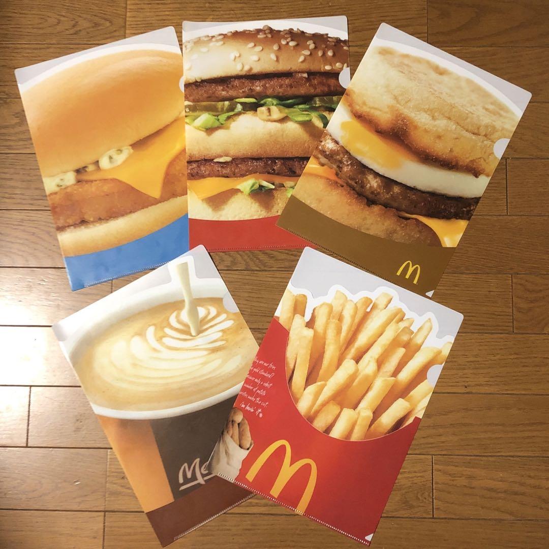 McDONALD\'S マクドナルドクリアファイル5枚セット