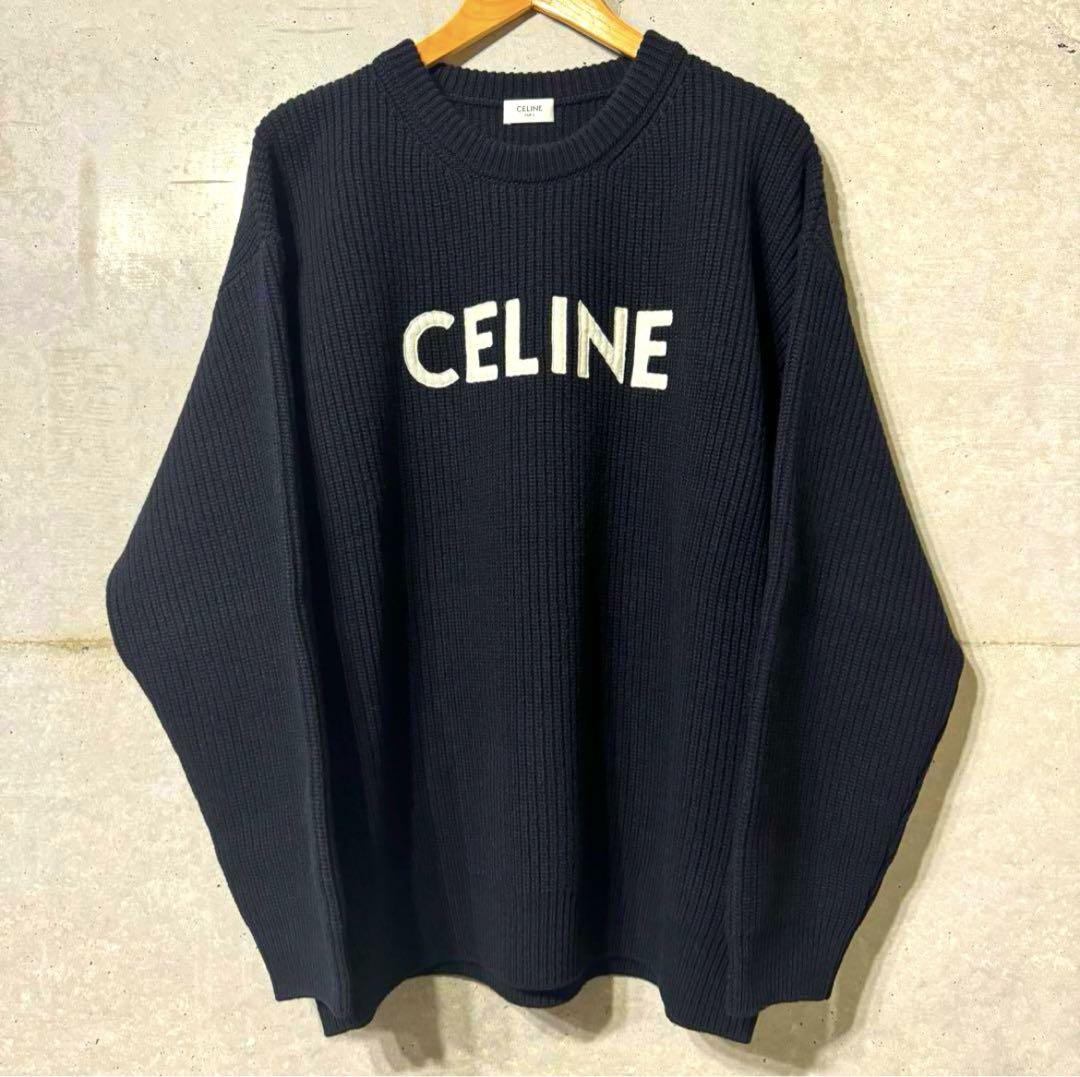 好きに セリーヌ CELINE トップス ブラックMサイズ セーター オーバーサイズ トップス