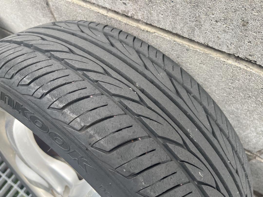15インチ　アルミ　ホイール　タイヤ（溝あり。まだまだ使えます）