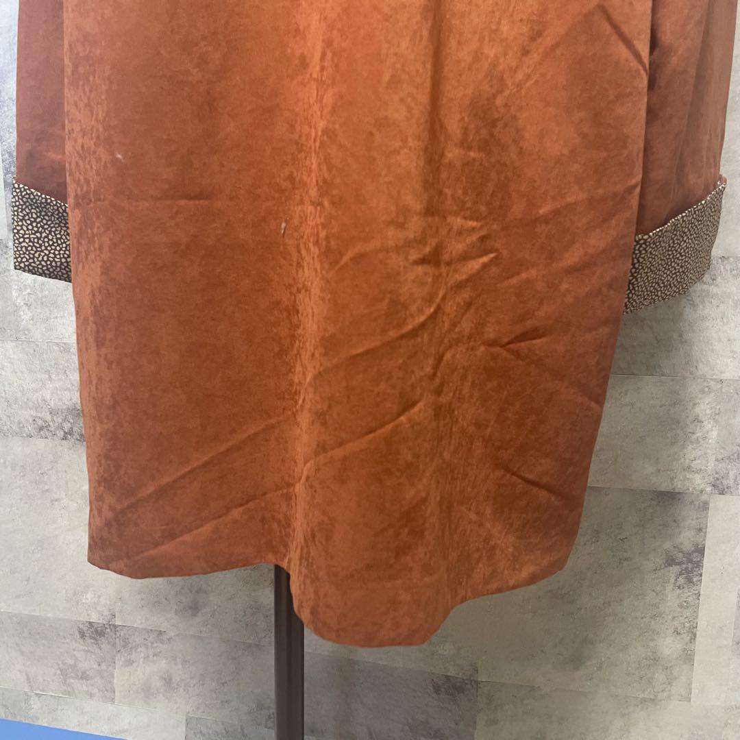 新品タグ付き 訳あり MARY LESTER オレンジ スエード風 ロング