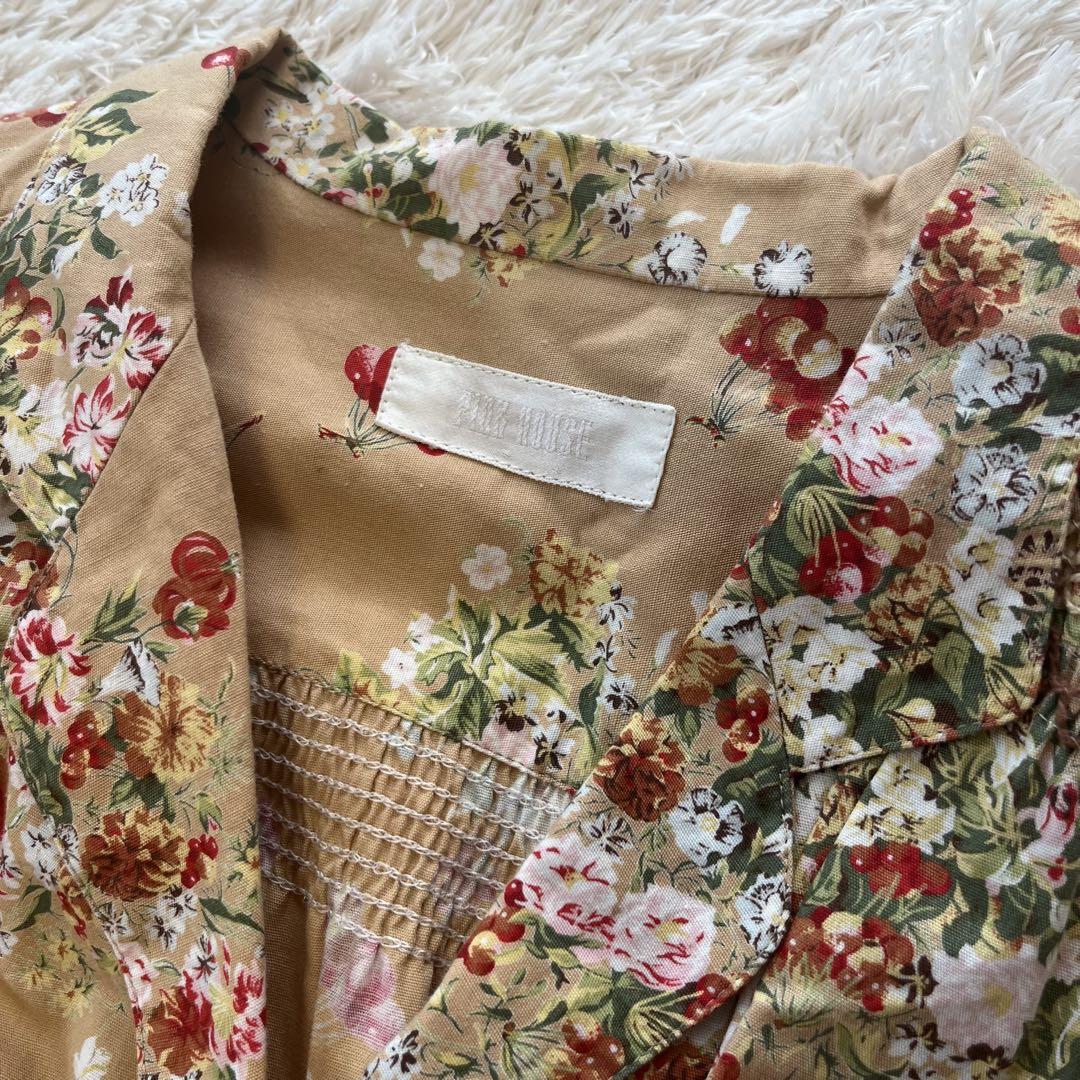 美品】ピンクハウス PINK HOUSE ワンピース フリル 花柄
