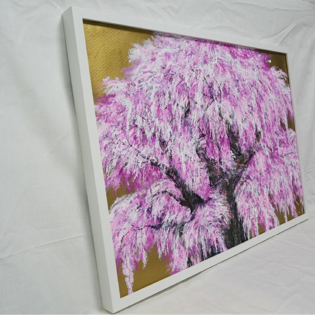 油絵 油彩 油彩画 絵 絵画 【桜の大木】 油絵 油彩 油彩画 絵 絵画 【桜の大樹】 絵画 HR 通販