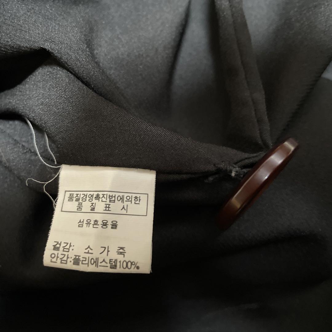 ショウ様　レザーコート　黒　ベルト　本革　大きいサイズ　XL