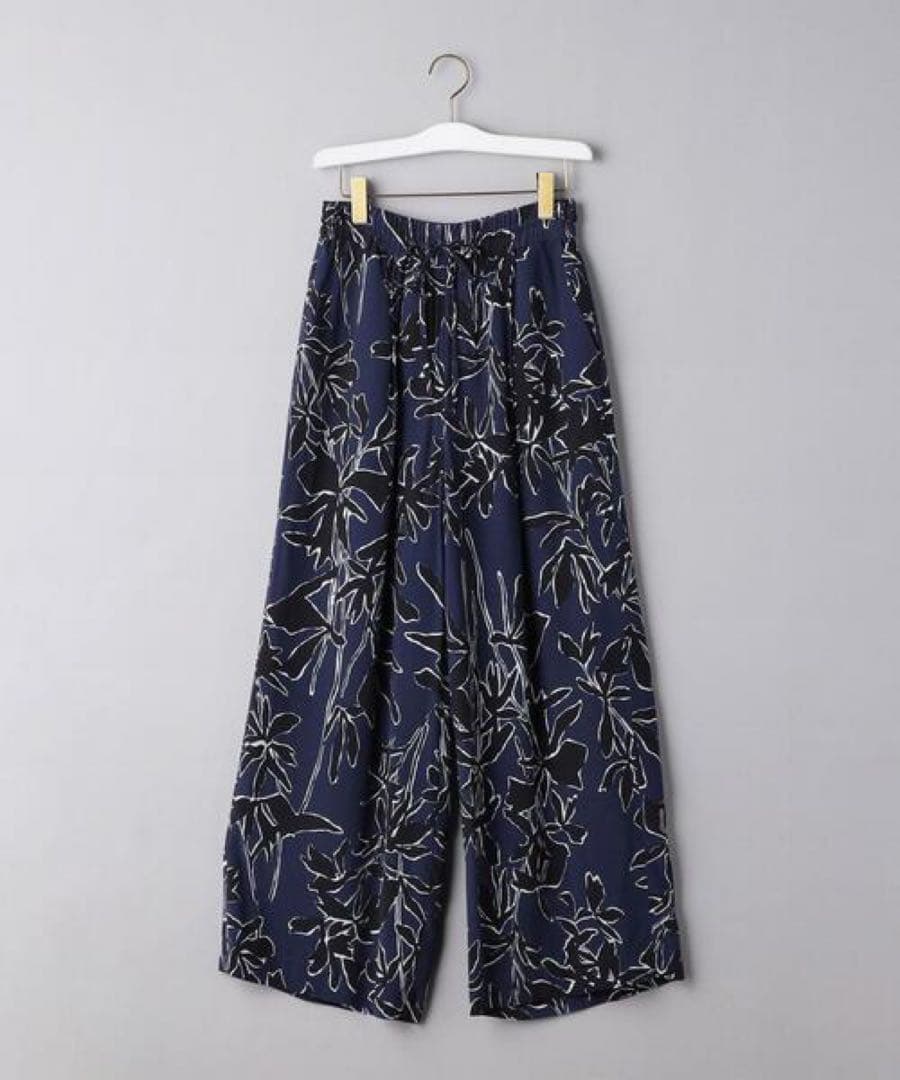 ＜SACRA＞プリント ドロースト パンツ