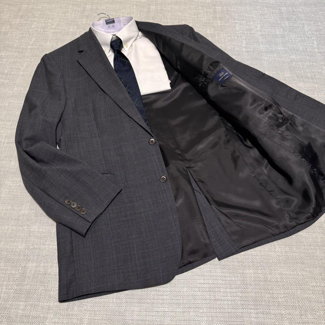 【美品】BROOCKS BROTHERS スーツ セットアップ チェック グレー