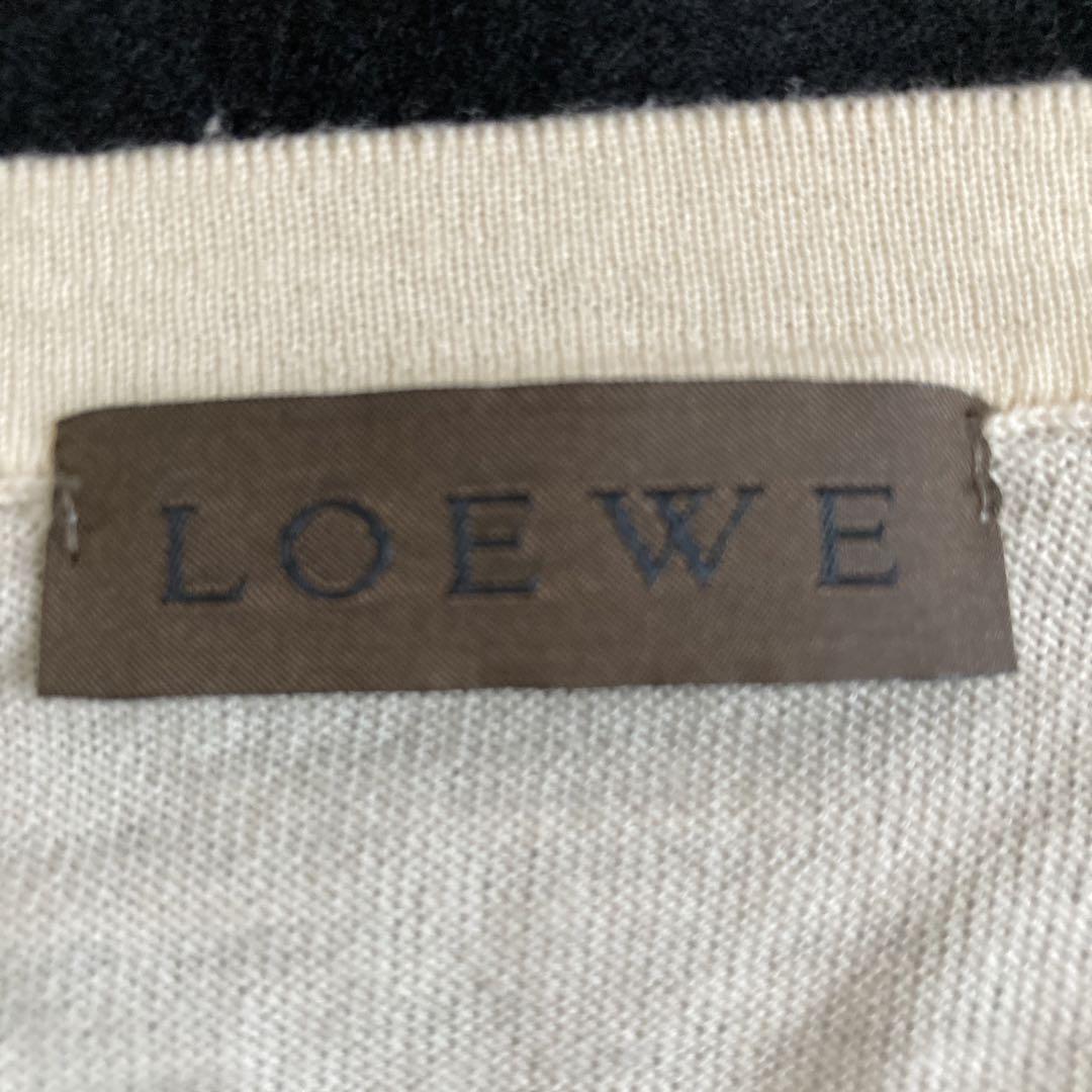 美品【LOEWE 】ロエベ ニットカーディガン トップス ミニ丈 薄手 伸縮性 画像14