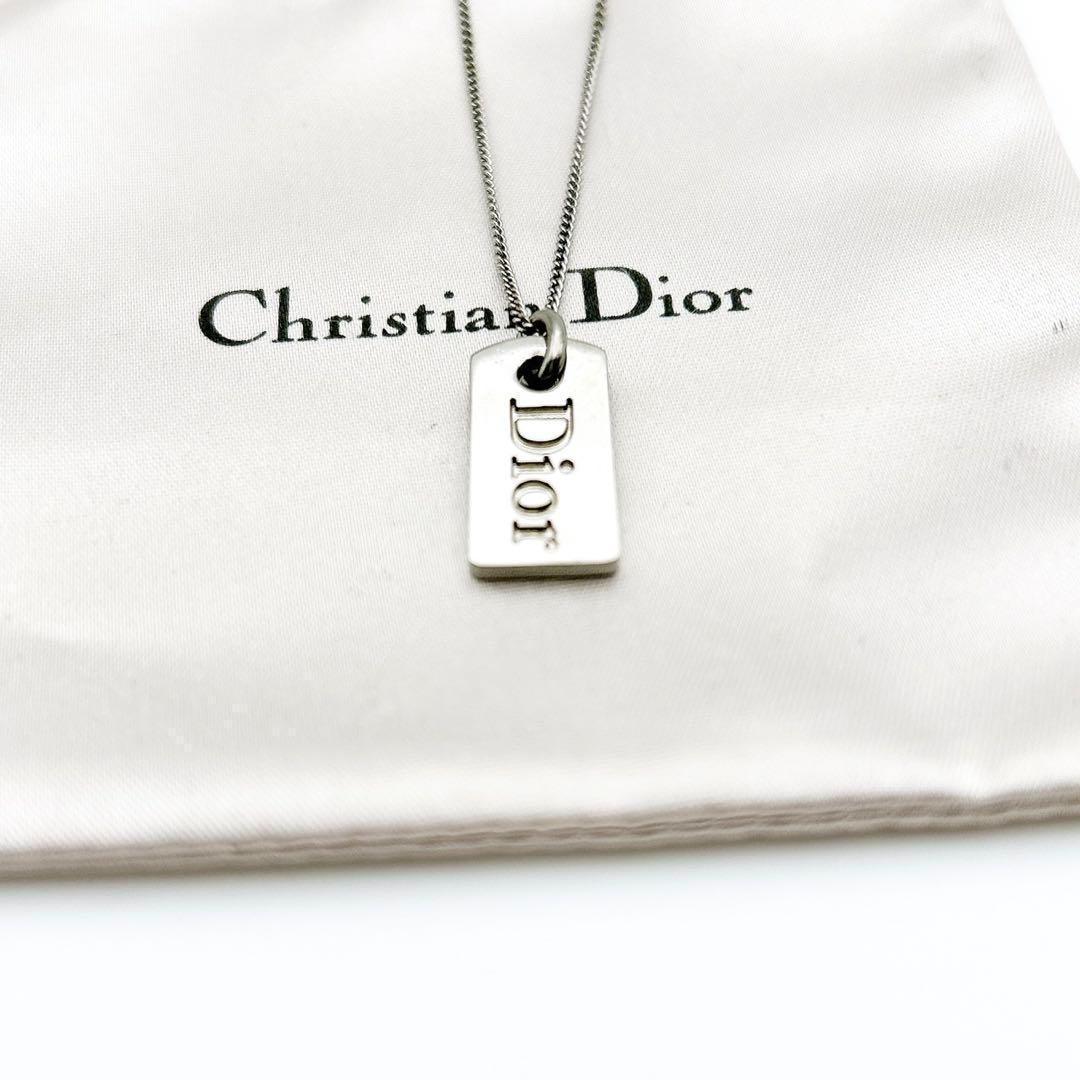 国関込【日常遣いに丁度いい】DIOR刻印ペンダント ネックレス Christian Dior - 【廃番】ディオール DIOR メンズ CD