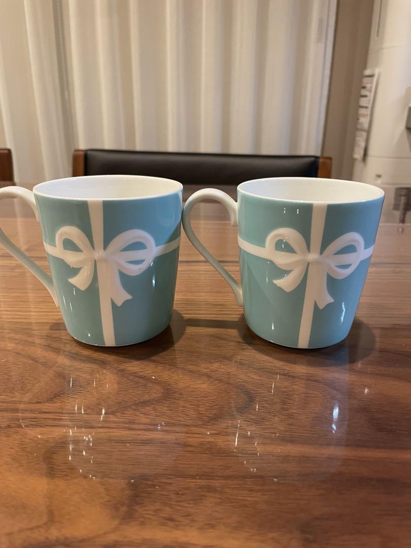 Tiffany ティファニーブルーリボンペアマグカップカップコップ