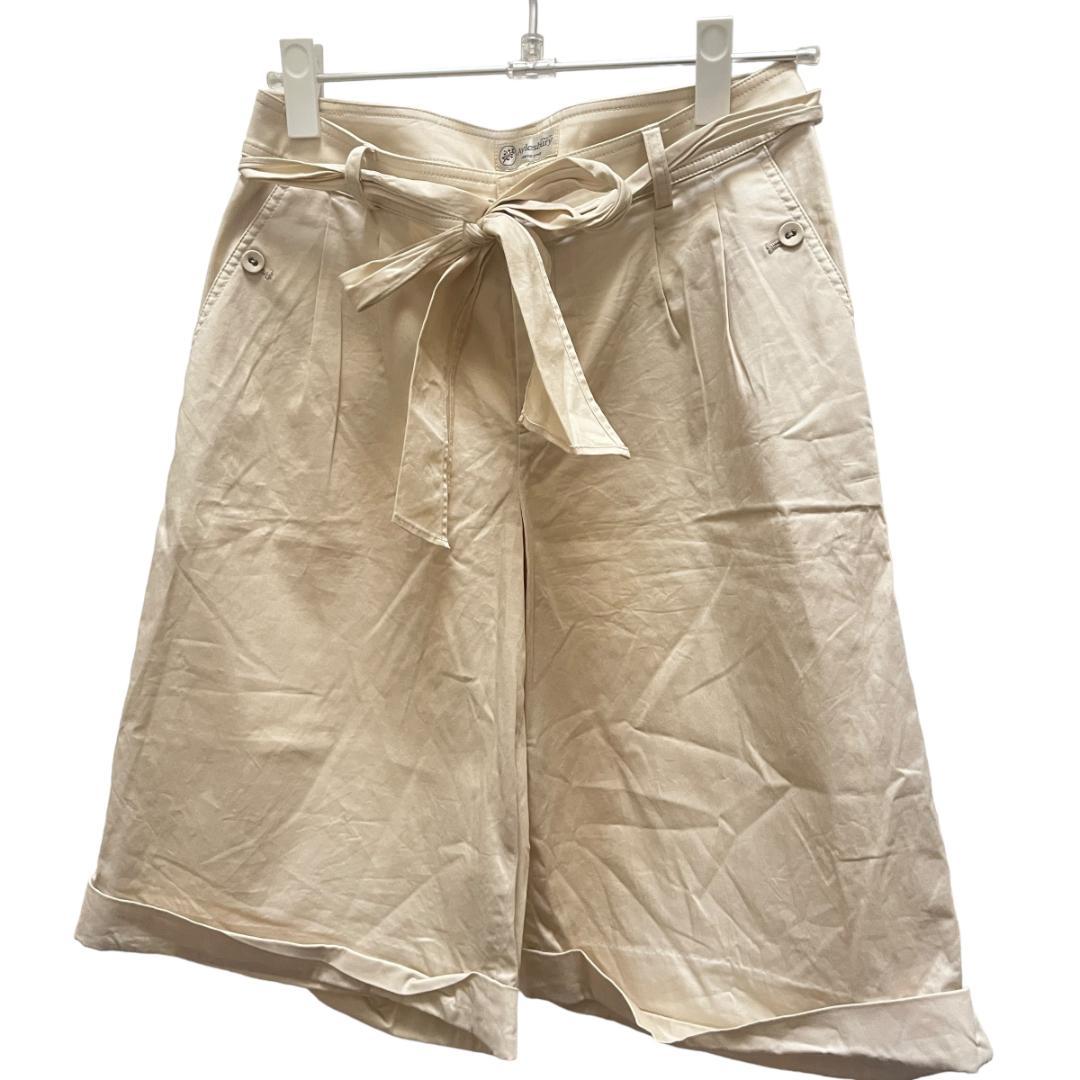 ★美品 アリスバーリー ベージュ ハーフパンツ カジュアル ナチュラル系 Ｍ(7800円)