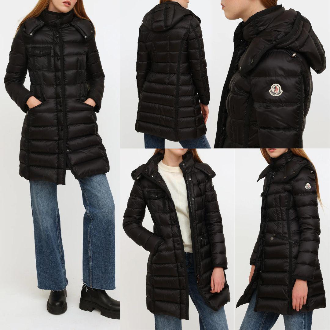【新品未使用タグ付】MONCLER Hermine ダウンジャケット TG2 黒 【新品未使用タグ付】MONCLER Hermine ダウンジャケット TG2 黒