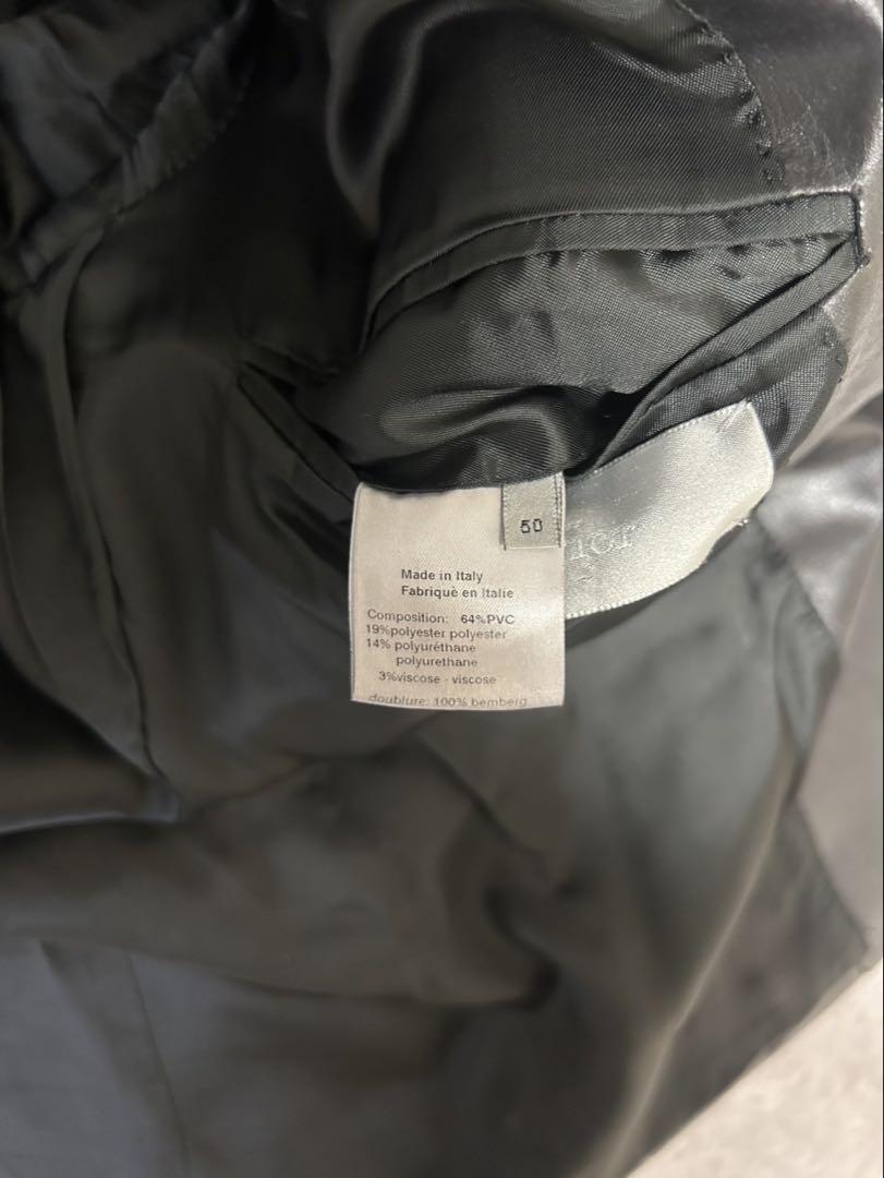 dior homme AW03 luster pvcレザーコーティングジャケット