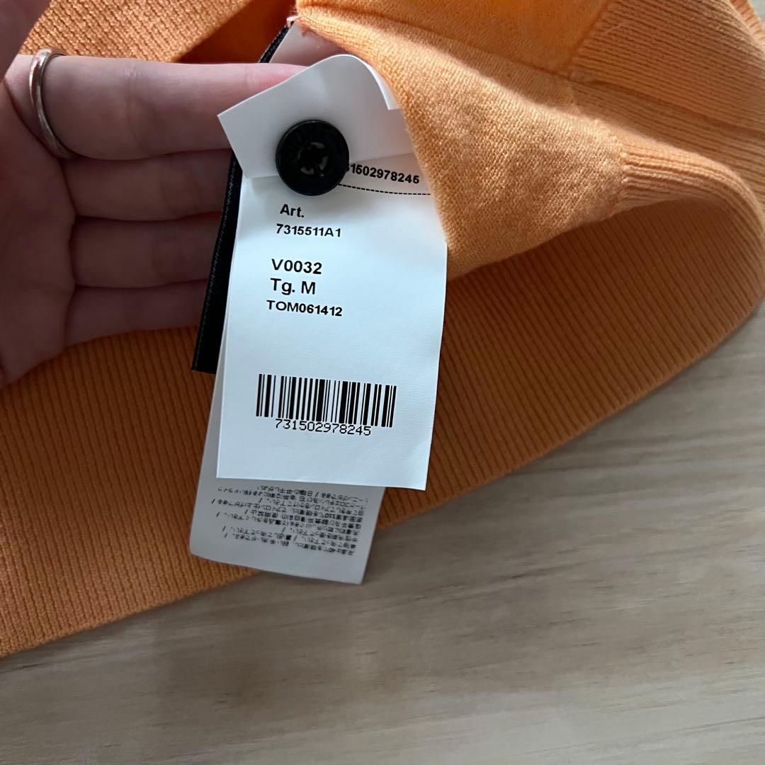 Stone Island オレンジ クルーネック セーター