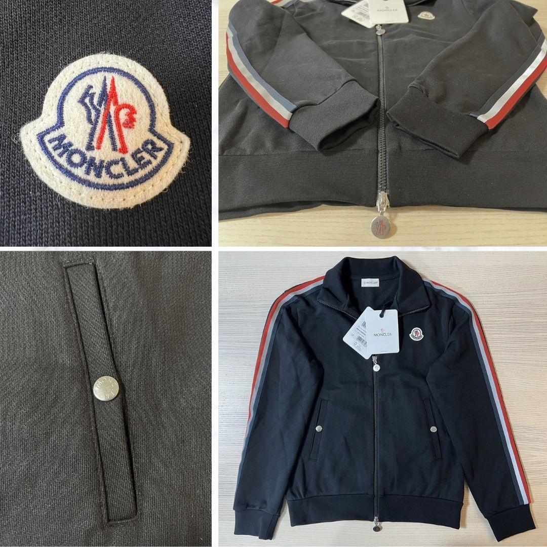 新品未使用タグ付き☆MONCLER ストライプライン トラックジャージ XL 黒