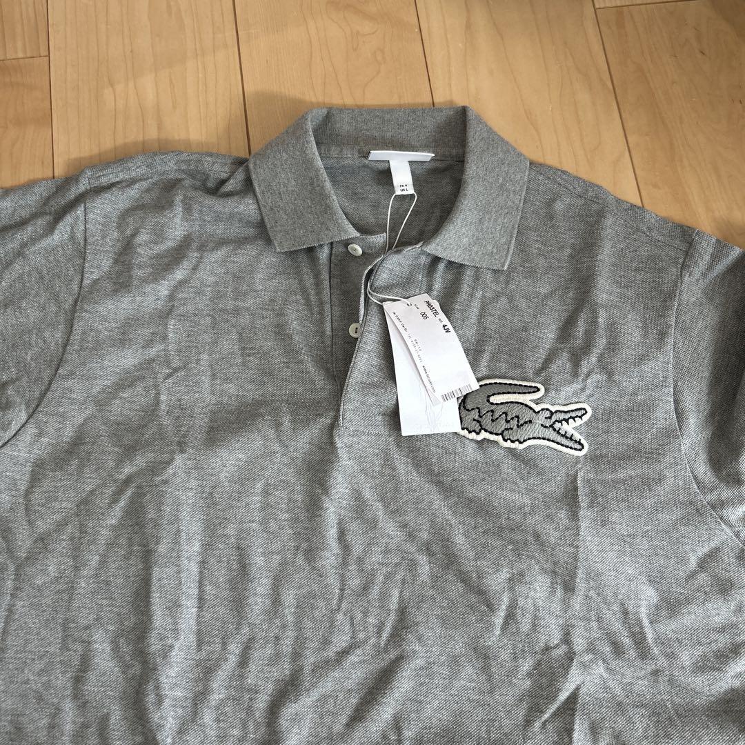 【新品未使用】LACOSTE　グレー　ポロシャツ LACOSTE グレー ポロシャツ サイズ5 - メルカリ