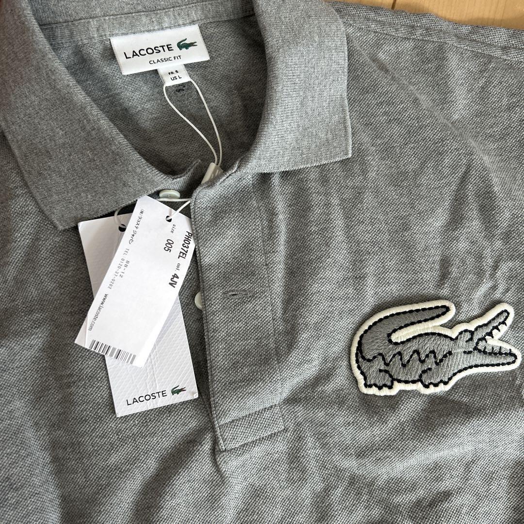 Lacoste グレー ポロシャツ - メルカリ