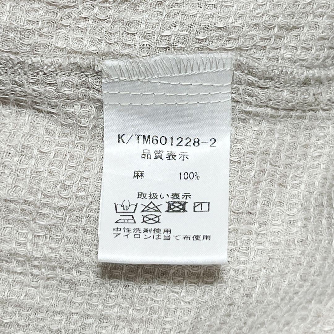 ICHI Antique's リネンワッフルワンピース ナチュラル イチアンティ