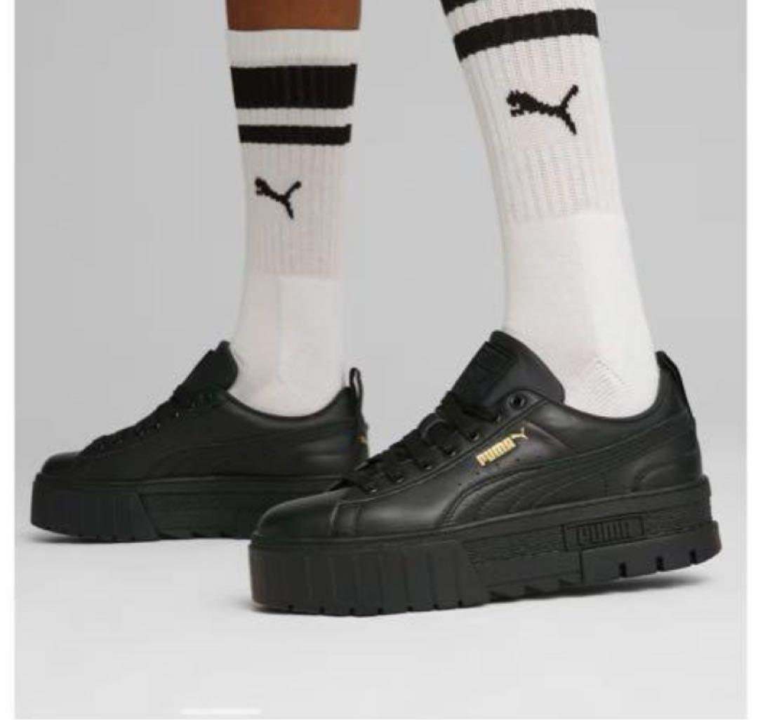 ◆新品◆PUMA メイズ プーマ　厚底 スニーカー プラットフォーム ブラック