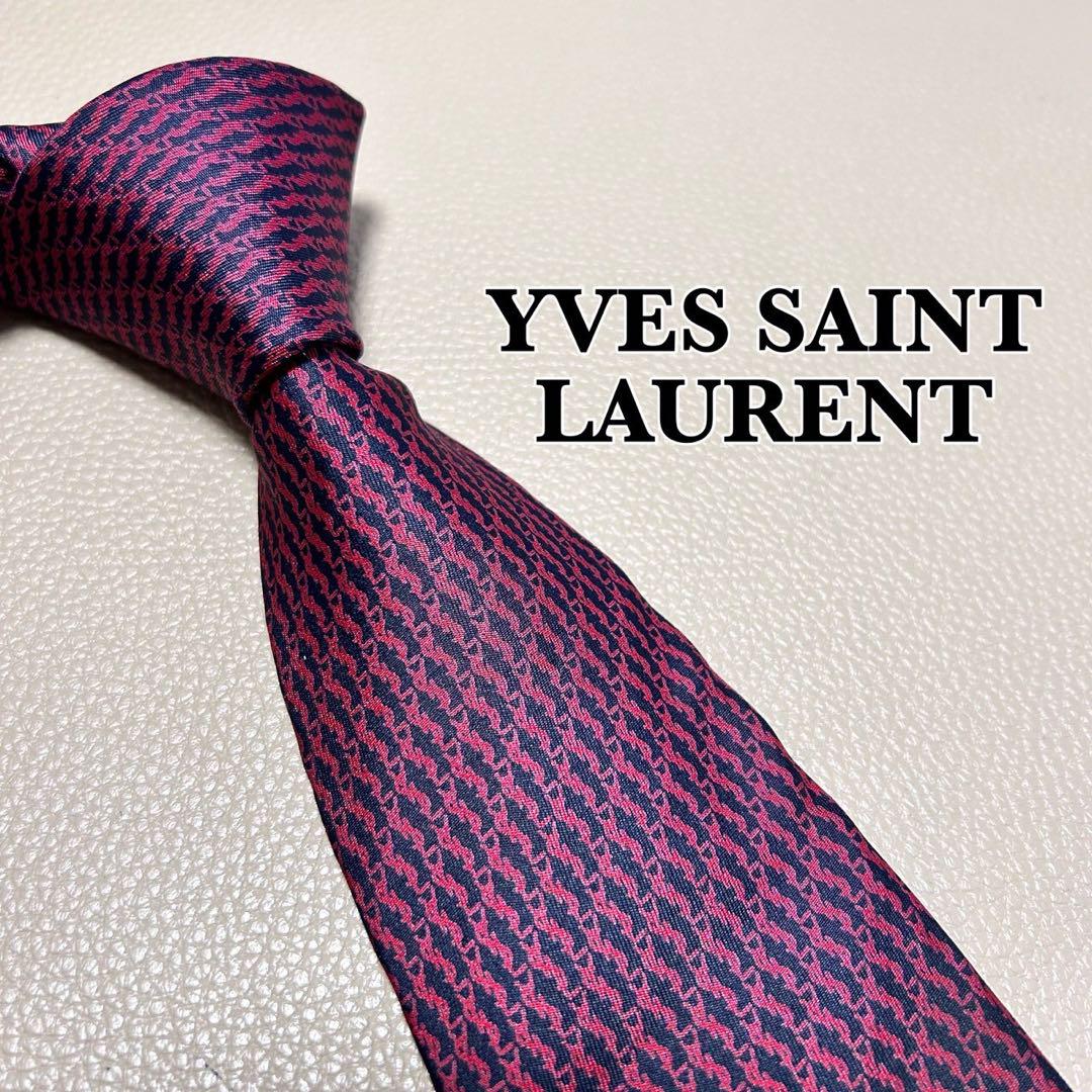 サンローラン ネクタイ ストライプ YSL ハイブランド 高級ネクタイ