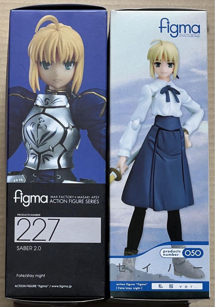 Fateセイバーfigma 227 2.0 & figma 050私服 セット
