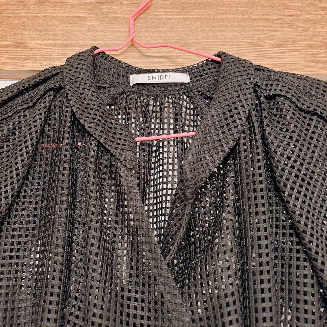 最も完璧な スナイデル snidel メルカリ - ブラックレースロングワンピース トップス