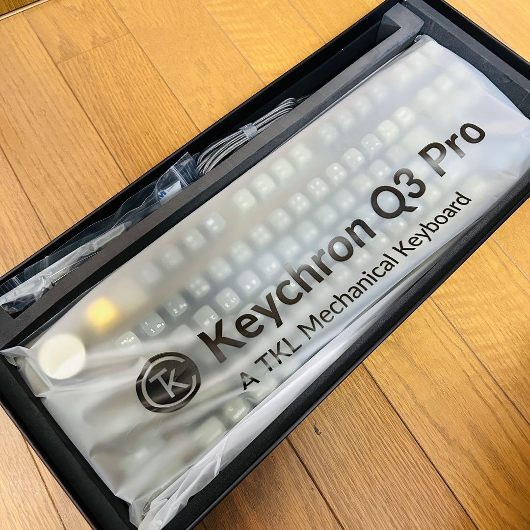 新品 Keychron Q3 Pro 特別版 茶軸テンキーレス オリーブグリーン