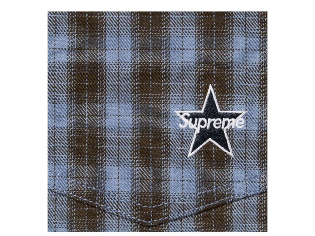 24ss Supreme Plaid Baggy Short Navy