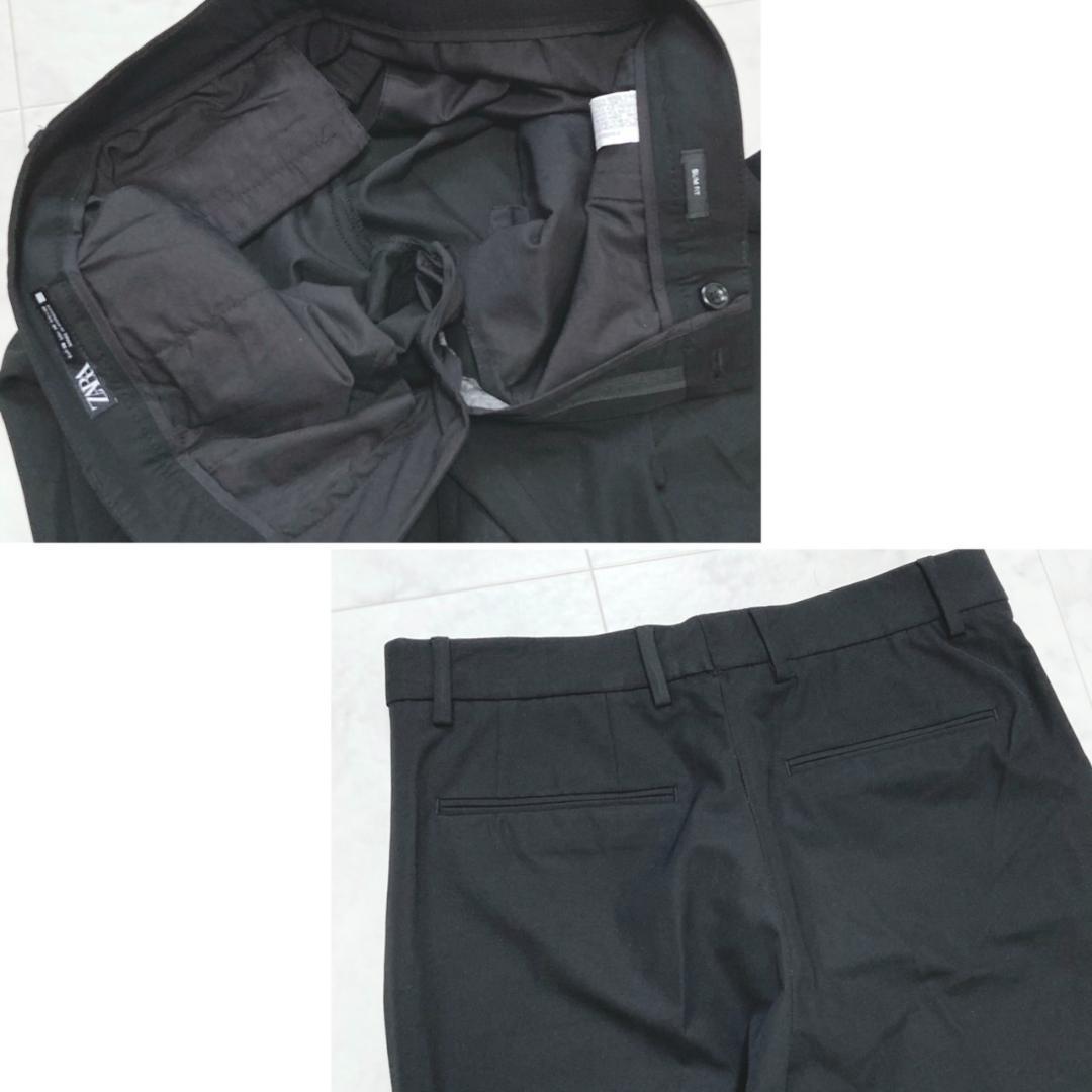 ZARA メンズ セットアップ ジャケット ブラックスーツ