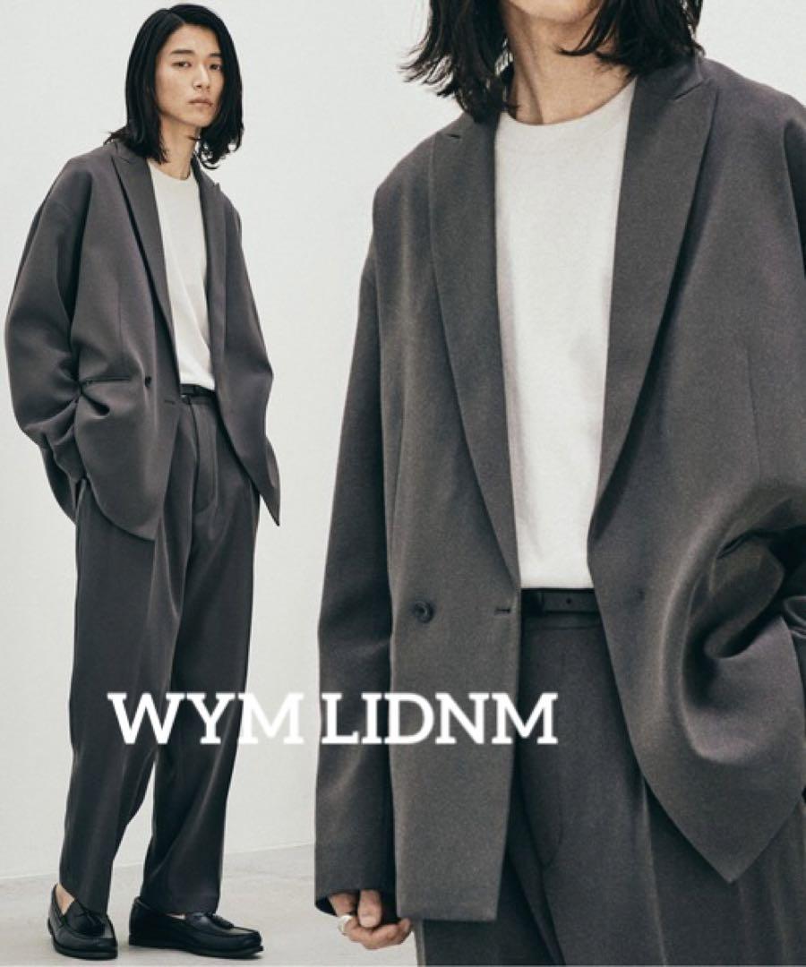 人気✴︎ WYM LIDNM リドム　セットアップ　ジャケット　パンツ　グレー系