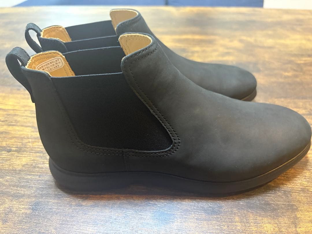 黒 サイドゴアブーツ スエード ブラック24.5cm・REGAL