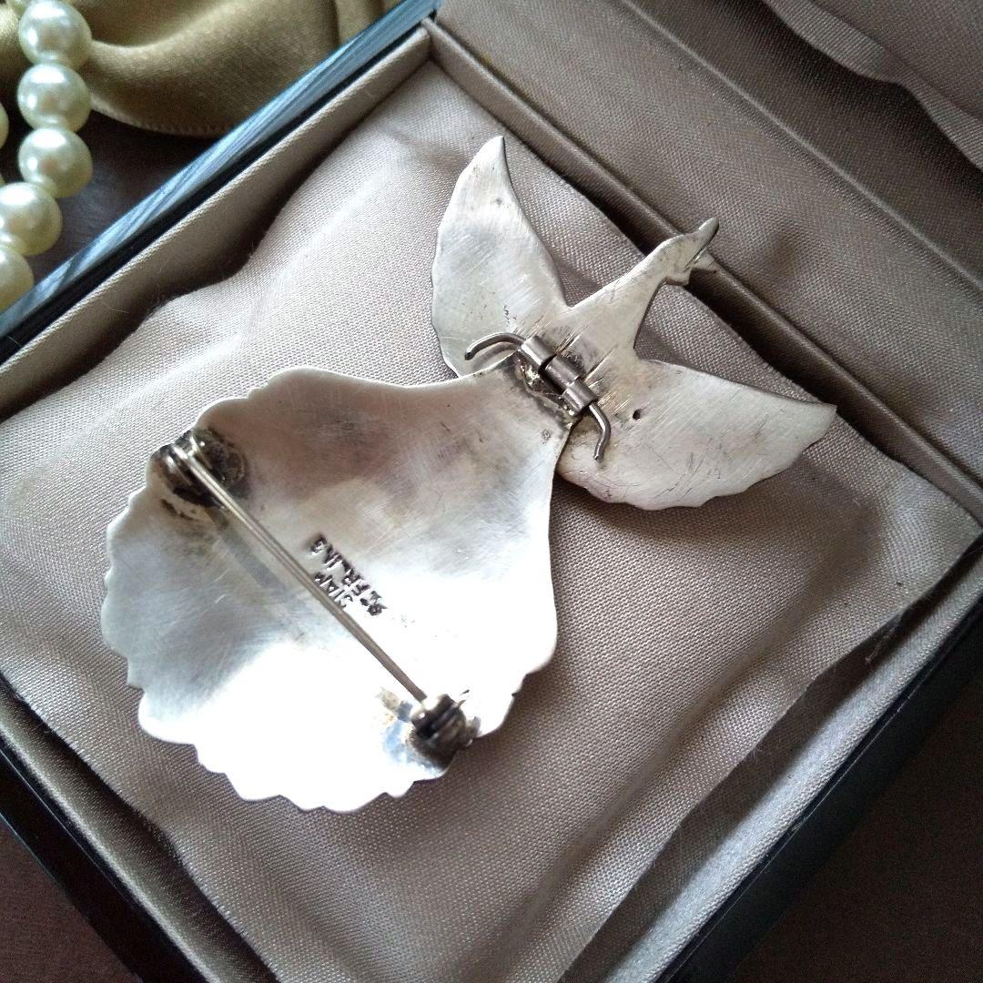 希少◆SIAM STERLING◆サイアムスターリングブローチ◆2個入り シャムスターリング ヴィンテージブローチSIAM STERLINGシルバー