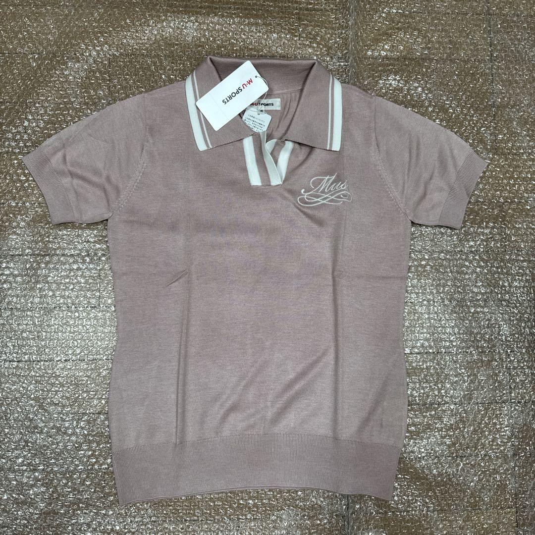 本日迄MU SPORTSゴルフロゴ刺繍ポロシャツサイズ40新品未使用