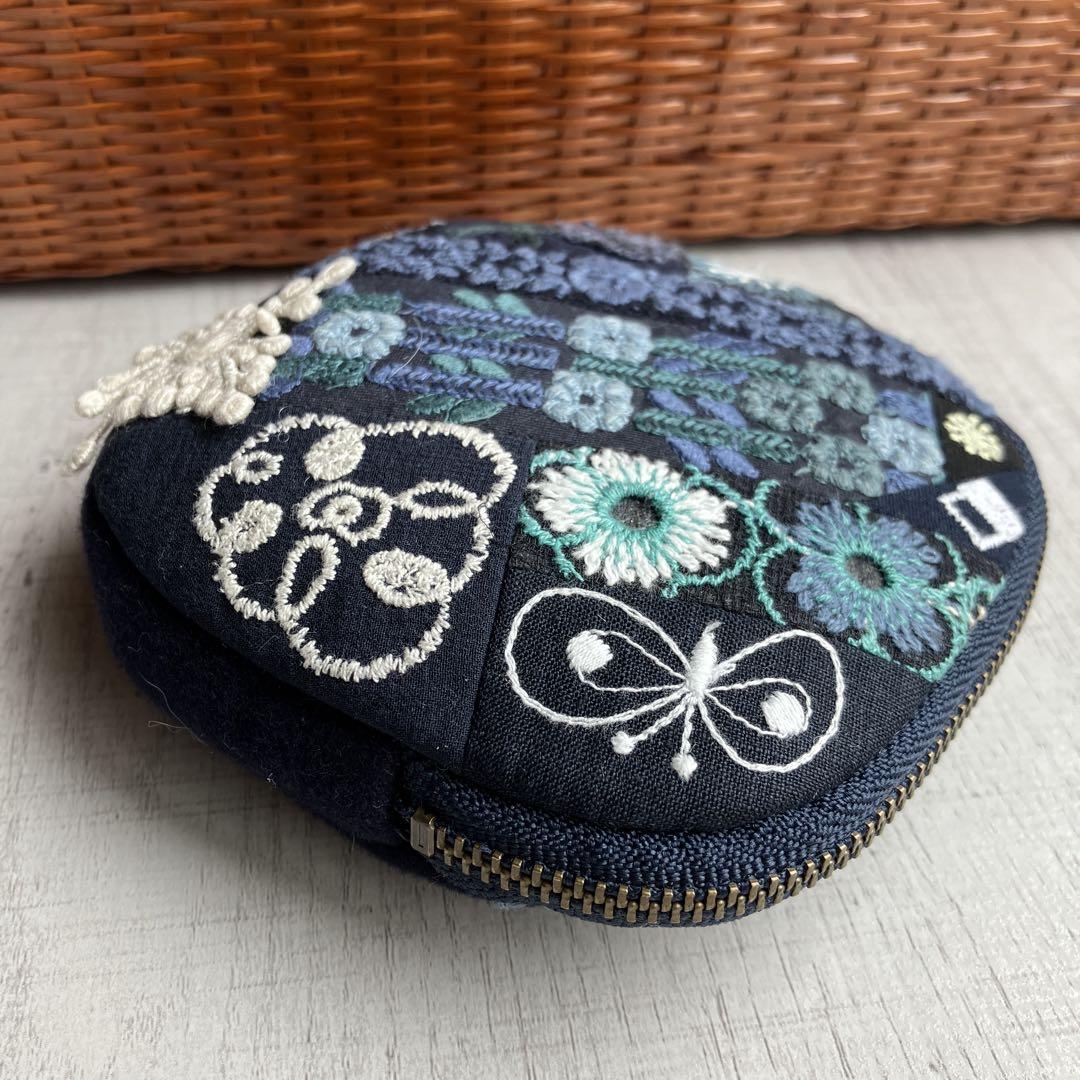 ハンドメイド　ミナペルホネン　サリースコット　ポーチ　少し大きめタイプ　①