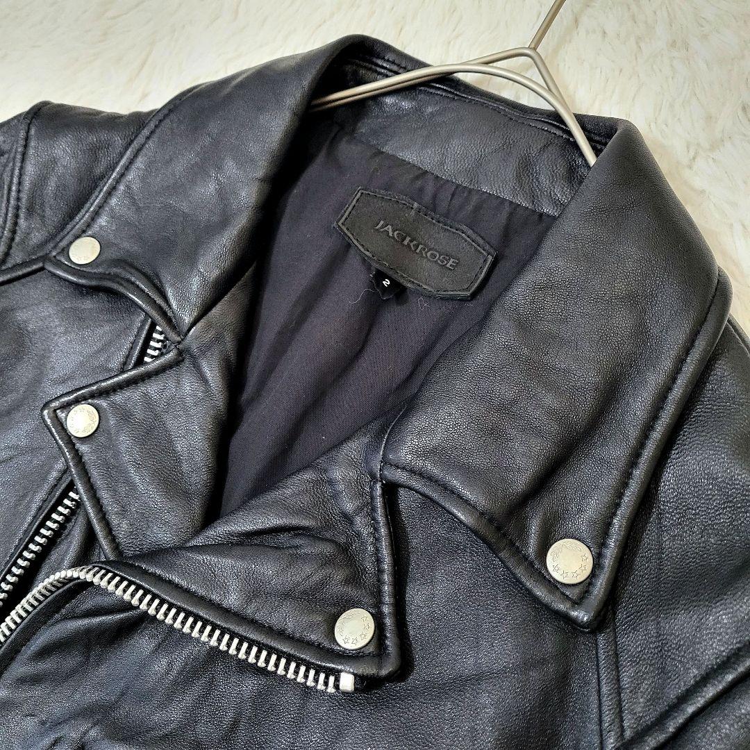 JACKROSE ライダースジャケット ダブル ラムレザー メンズ JACKROSE ライダースジャケット ダブル ラムレザー メンズ