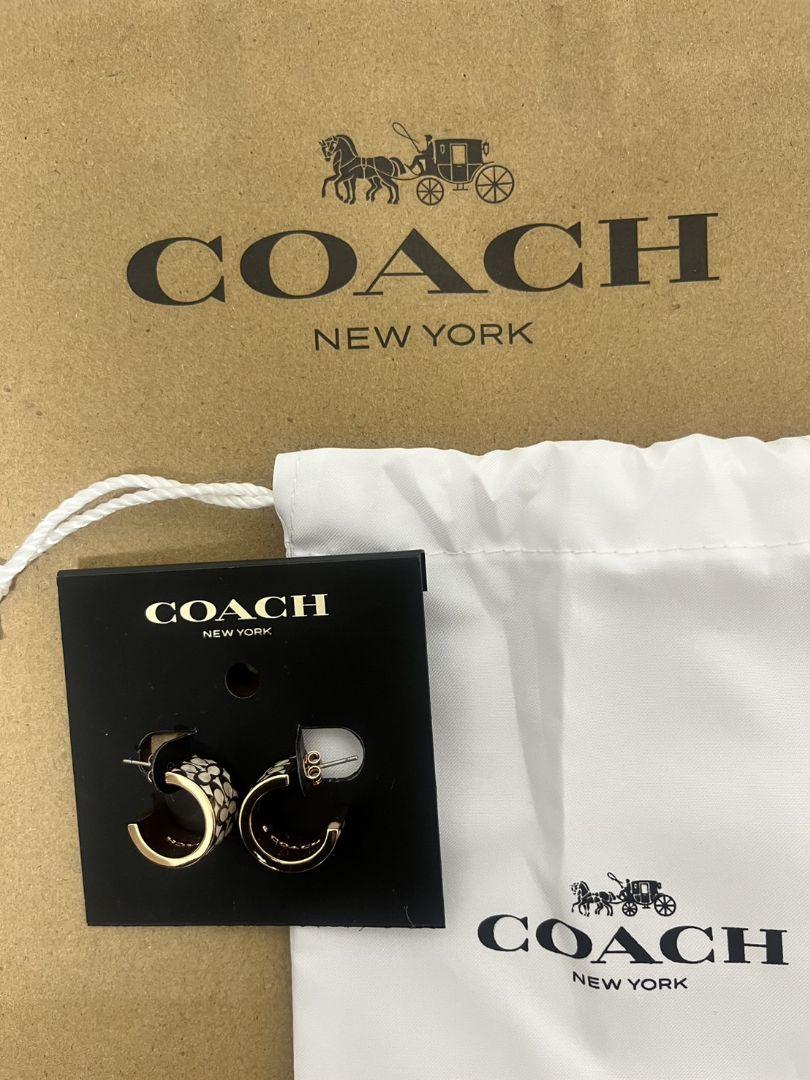 COACH ロゴ入りフープピアス　C7770 OZA ONE コーチ