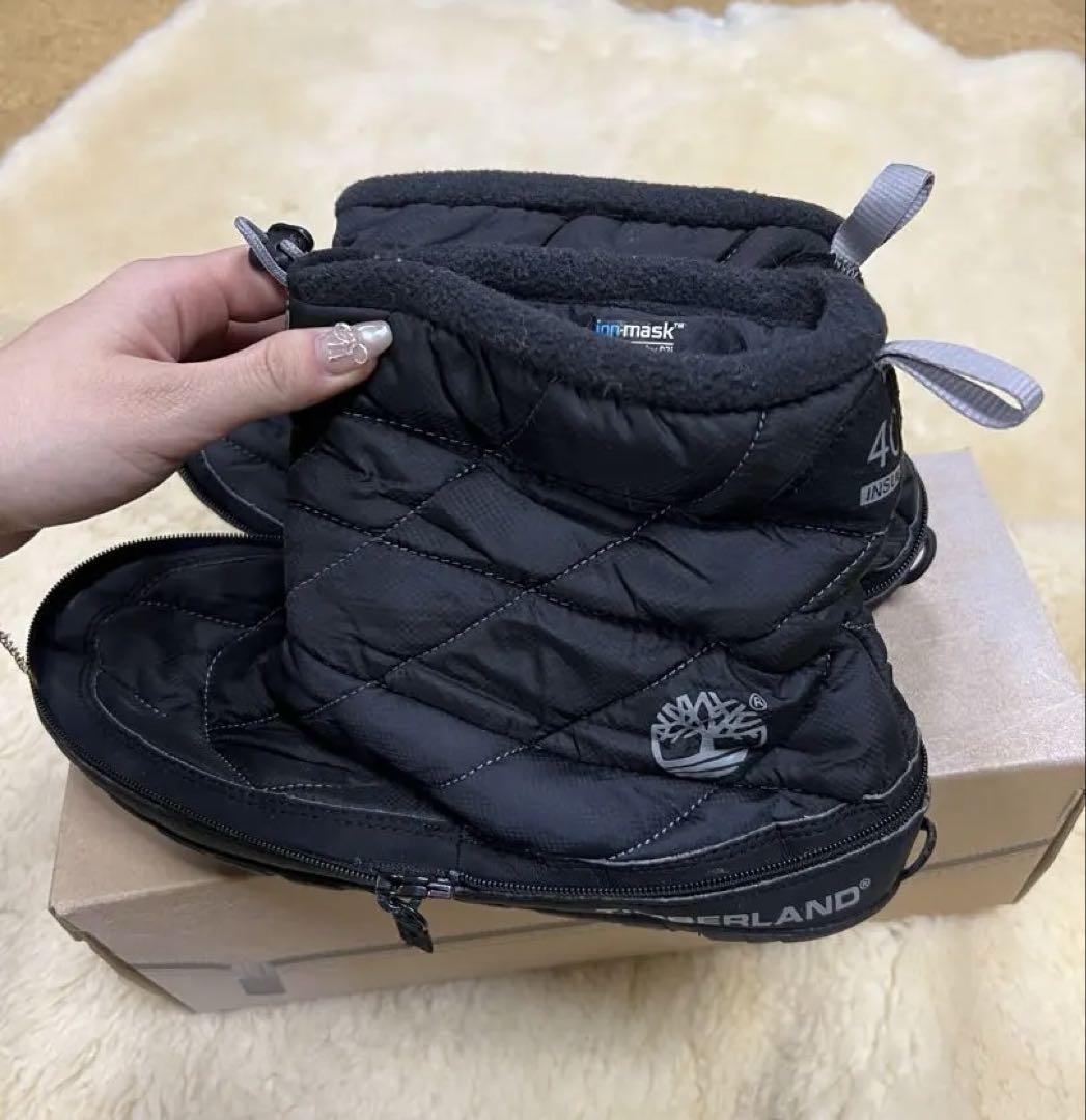 未使用 Timberlandティンバーランド 折りたたみブーツブラック 25
