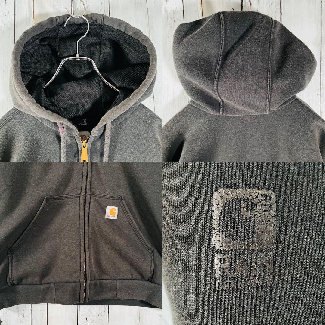 カーハート フルジップパーカー スウェット フーディ ブラック XL相当 6