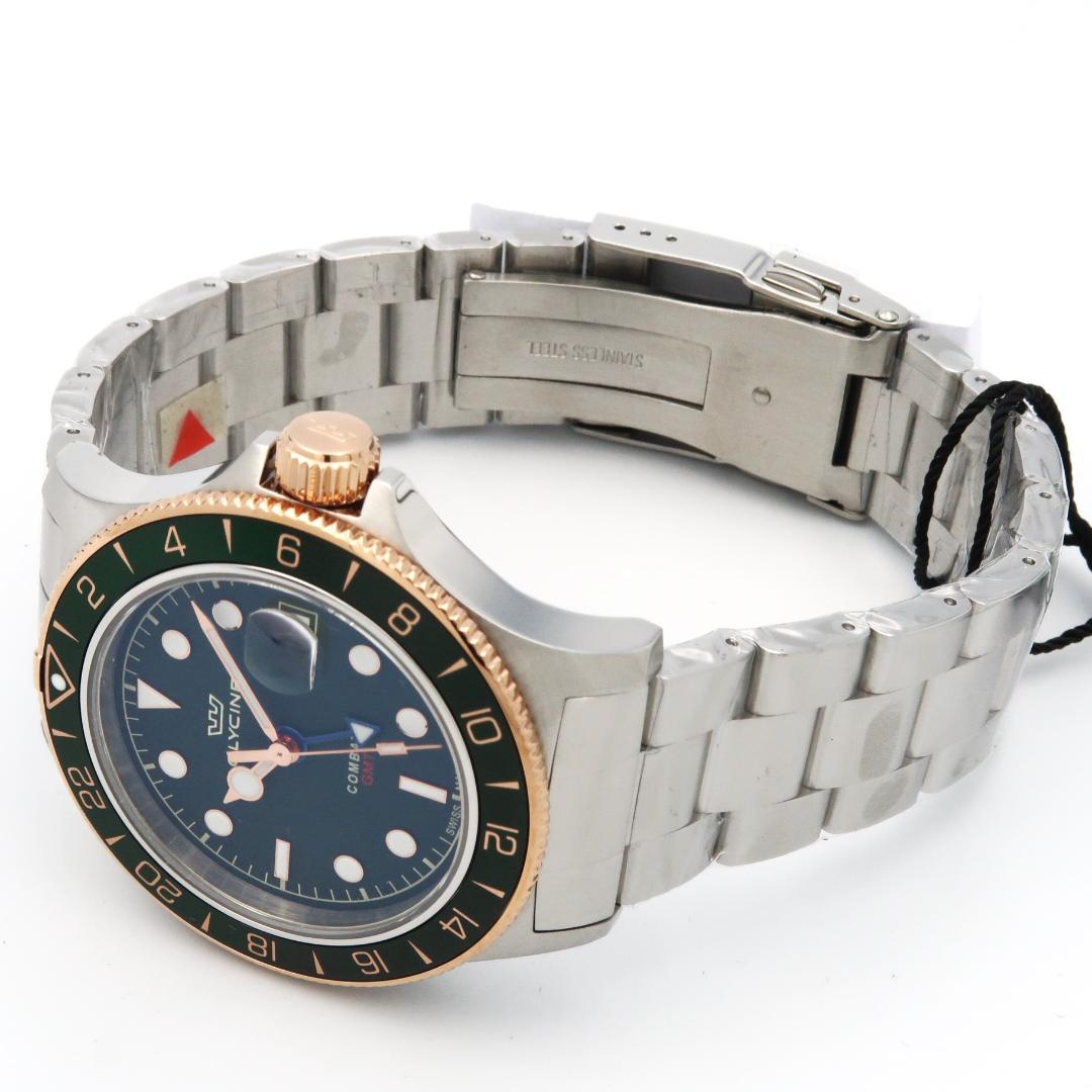Glycine / グリシン 腕時計 GMT ミリタリー コンバットサブ 緑
