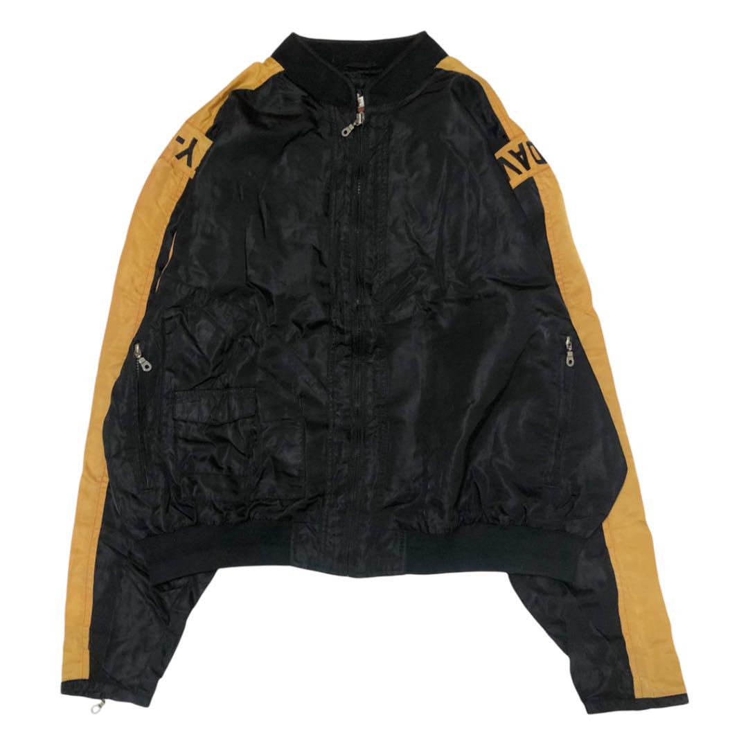 ブランド╋ HARLEY-DAVIDSON ビッグロゴ ナイロンジャケット o6jg8-m27797733137 希少 90s ⒀ずコメント