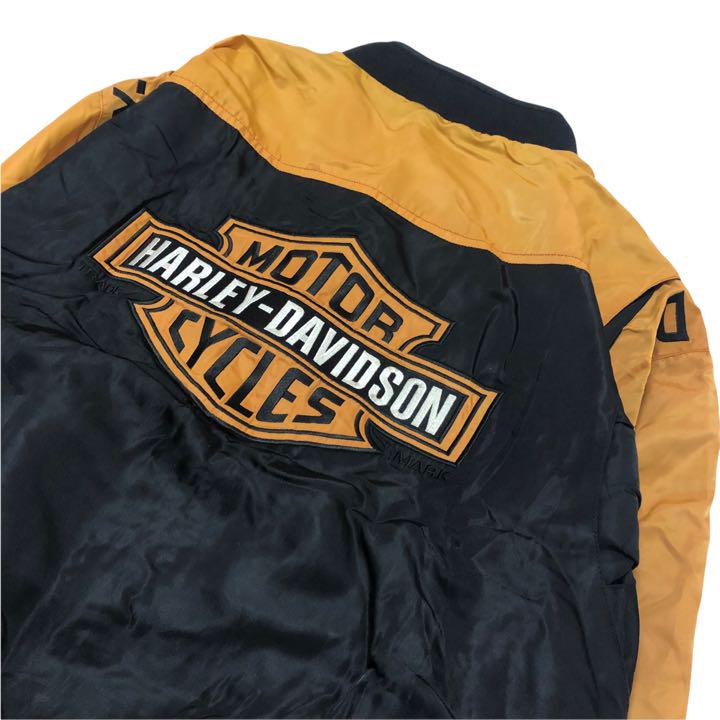 ブランド╋ HARLEY-DAVIDSON ビッグロゴ ナイロンジャケット o6jg8-m27797733137 希少 90s ⒀ずコメント